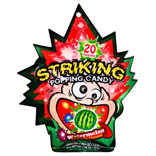 Striking Popping Candy - Watermelon-索勁爆炸糖-西瓜味-30g-CANSK109