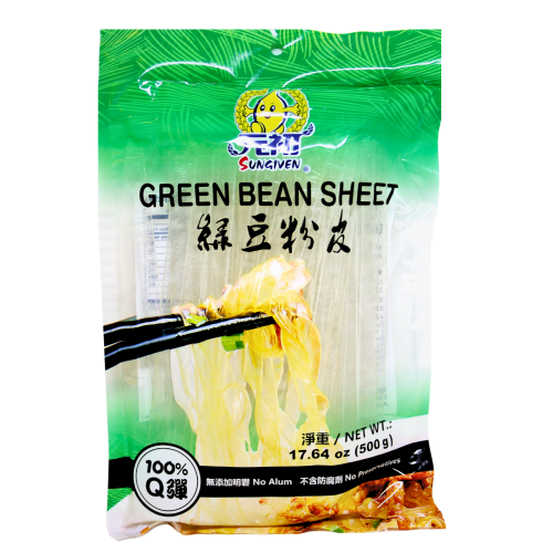Sungiven Mung Bean Starch Sheet-元初綠豆粉皮-500g-NOO528