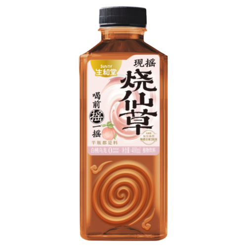 Sunity Herbal Drink - White Peach Oolong-生和堂燒仙草飲-白桃烏龍-400ml-DRISU201