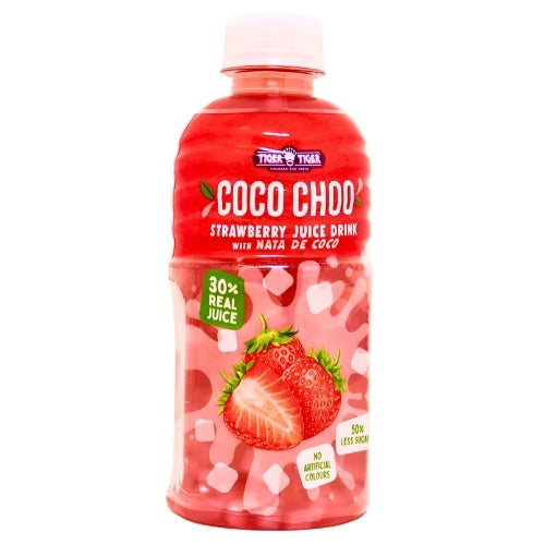 TT Coco Choo Strawberry Juice Drink with Nata De Coco-椰果草莓味飲料-320ml-DRITT215