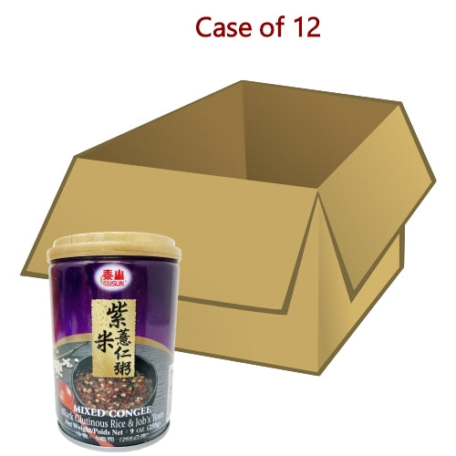TaiSun Mixed Congee - Black Glut. & Job's Tear's-泰山紫米薏仁八寳粥-255g-DES308-12