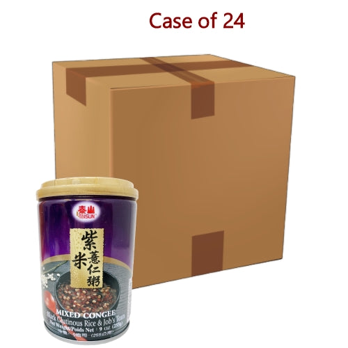 TaiSun Mixed Congee - Black Glut. & Job's Tear's-泰山紫米薏仁八寳粥-255g-DES308-24