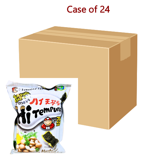 Tao Kae Noi Hi-Tempura Seaweed - Mushroom & Black Pepper-小老板天婦羅紫菜 - 蘑菇黑椒味-40g-SNACTKN117-24