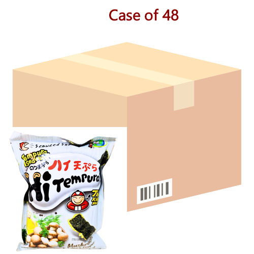 Tao Kae Noi Hi-Tempura Seaweed - Mushroom & Black Pepper-小老板天婦羅紫菜 - 蘑菇黑椒味-40g-SNACTKN117-48