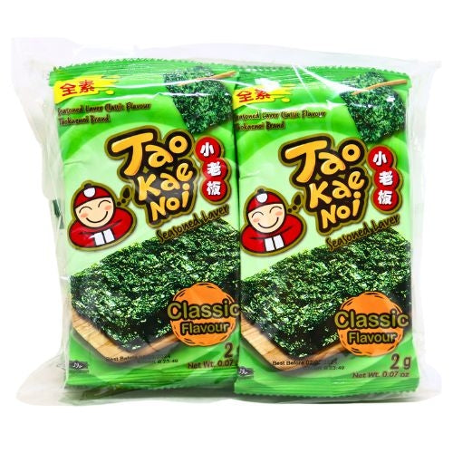 Tao Kae Noi Roasted Seaweed - Classic (Korean Style)-小老板韓式紫菜 - 經典味-8_2g-SNACTKN253