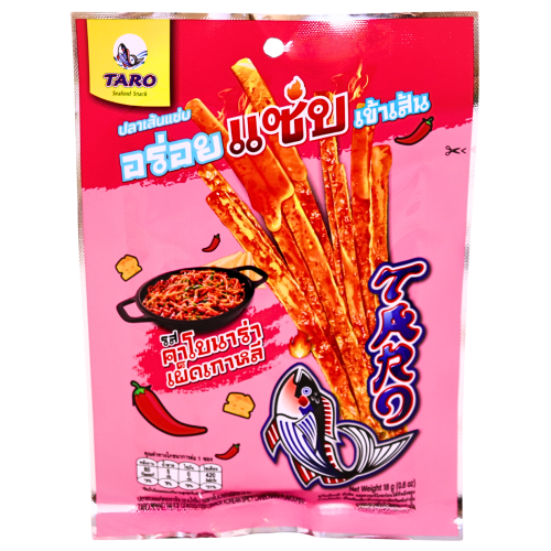 Taro Fish Snack - Spicy Carbonara-泰國韓式辣奶油味魚香絲-18g-SNACTA306