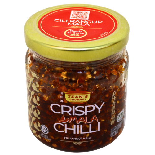 Tean's Gourmet Crispy Mala Chilli-田師傅麻辣香脆辣椒酥-160g-CHITG105
