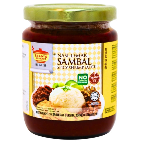 Tean's Gourmet Nasi Lemak Sambal Paste-田師傅椰漿飯叁巴醬-230g-PASTE599