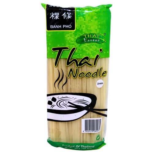 Thai Flavour 3*23mm Straight Rice Sticks-泰國河粉3*23mm-400g-NOO443