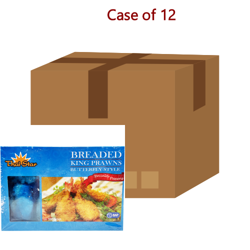 Thai Star Breaded King Prawns (Butterfly 21/25)-蝴蝶蝦-500g-PRW602-12