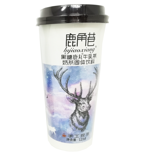 Load image into Gallery viewer, The Alley LJX Milk Tea - Brown Sugar-鹿角巷奶茶-黑糖鹿丸牛乳茶-123g-DRILJX101
