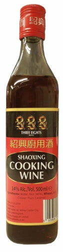 Three Eights Shaoxing Cooking Wine-888紹興厨用酒-500ml-WIN127