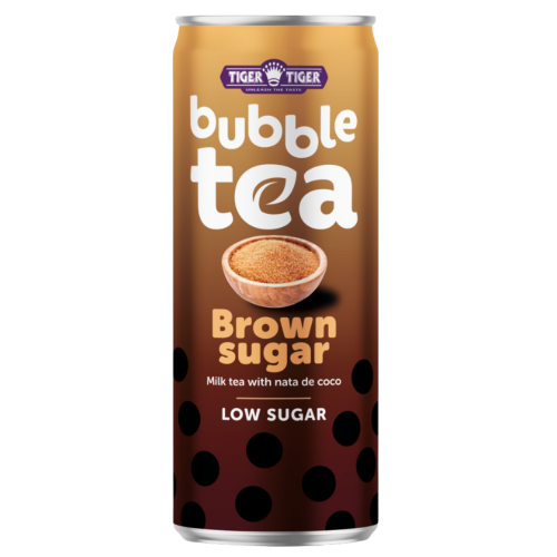 Tiger Tiger Bubble Tea - Brown sugar-雙虎牌黑糖珍珠奶茶-320ml-DRITT301