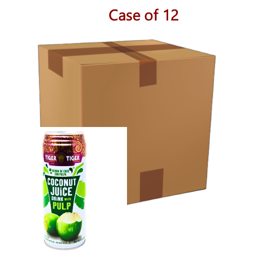 Tiger Tiger Coconut Juice with Pulp 520ml-泰國椰子水-520ml-DRITT201-12