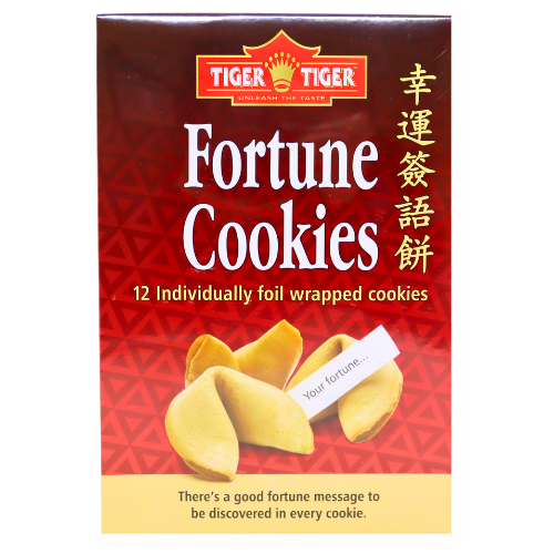 Tiger Tiger Fortune Cookies (12pcs)-雙虎牌幸運簽語餅-60g-FC110A