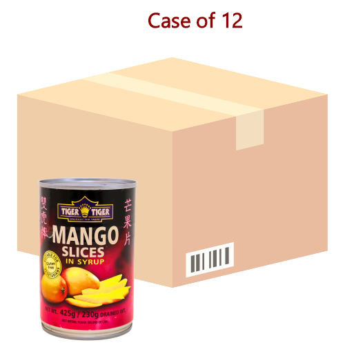 갤러리 뷰어에 이미지 로드, Tiger Tiger Mango Slices in Syrup-雙虎牌糖水芒果片-425g-TFRU139-12
