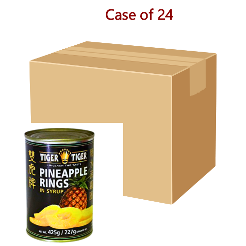 将图像加载到图库查看器中， Tiger Tiger Pineapple Rings-雙虎牌菠籮圈-425g-PIN401-24
