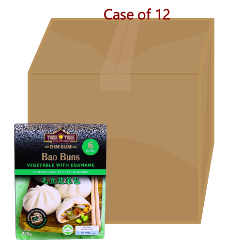 Load image into Gallery viewer, Tiger Tiger Vegetables Bao Buns with Edamame-雙虎牌毛豆蔬菜包-6_45g-DIMTT103-12
