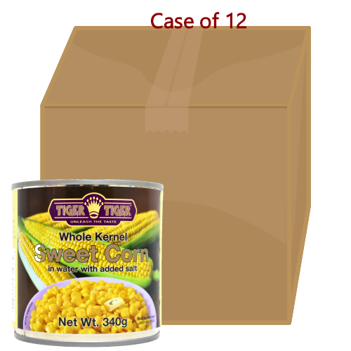 将图像加载到图库查看器中， Tiger Tiger Whole Kernel Corn-雙虎牌粟米粒-340g-CRN306-12
