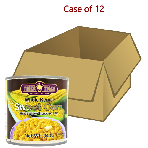 将图像加载到图库查看器中， Tiger Tiger Whole Kernel Corn-雙虎牌粟米粒-340g-CRN306A-12
