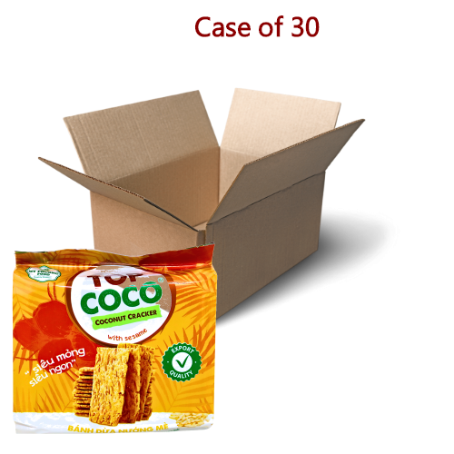 갤러리 뷰어에 이미지 로드, Top Coco Coconut Cracker - Sesame-越南椰子餅乾-芝麻味-150g-BISTC103-30
