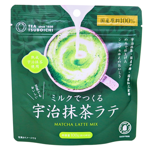Tsuboichi Uji Matcha Latte Drink Mix-Tsuboichi 宇治抹茶拿鐵-100g-IDRI365