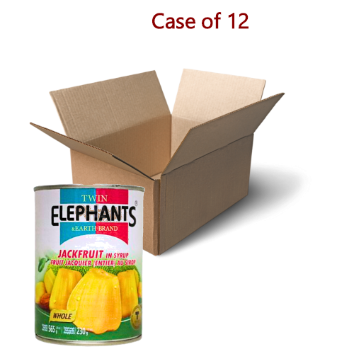 Twin Elephants Jackfruit in Syrup-糖水菠蘿蜜-565g-TFRU302-12