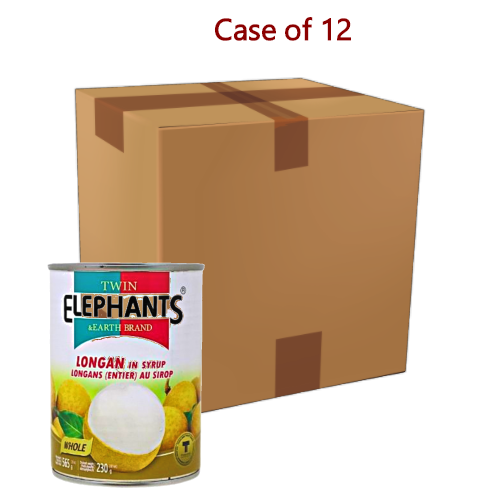 Twin Elephants Longan in Syrup-糖水龍眼-565g-TFRU303-12