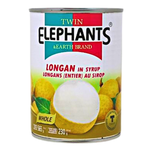 Twin Elephants Longan in Syrup-糖水龍眼-565g-TFRU303