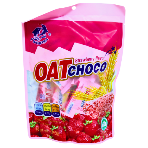 Twin Fish Strawberry Flavour Oats Biscuit-Twin Fish 燕麥餅(士多啤梨味)-180g-SNACTF103