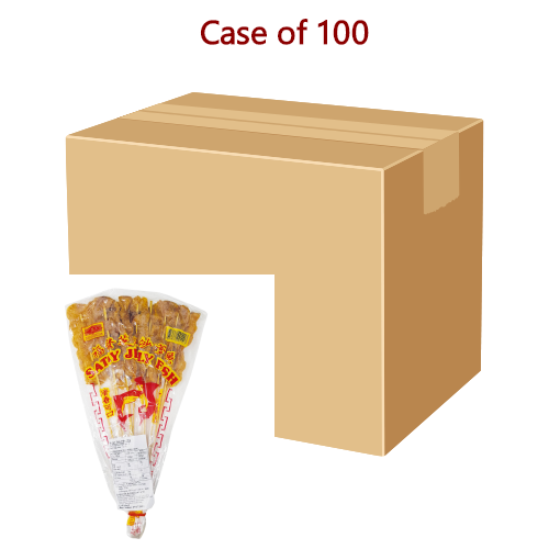 Two Shark Satay Jelly Fish Sticks (12 sticks)-福發芝麻沙爹魚串-40g-SNACTS201-100