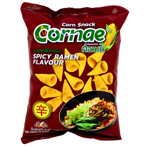 UF Cornae American Corn Snack - Spicy Ramen Flavour-康玲玉米卷-辣拉麵味-48g-SNACCN106