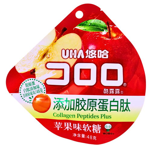 UHA Kororo Soft Candy (Apple Flavour)-悠哈-蘋果味軟糖-52g-CANUHA306