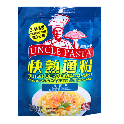 Uncle Pasta Macaroni - Seafood-意粉叔叔快熟通心粉 - 海鮮味-88g-INUP102