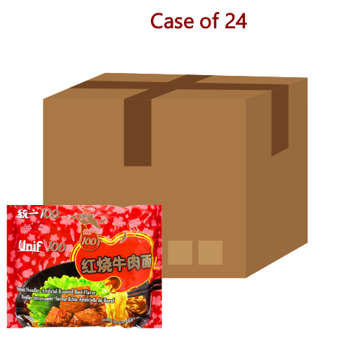 Tải hình ảnh vào trình xem Thư viện, Unif Noodles - Roasted Beef-統一紅燒牛肉面-108g-INU105-24
