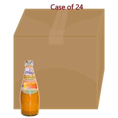 Load image into Gallery viewer, V-Fresh Thai Tea Drink with Basil Seed-泰國明列子奶茶-290ml-DRIVF105-24
