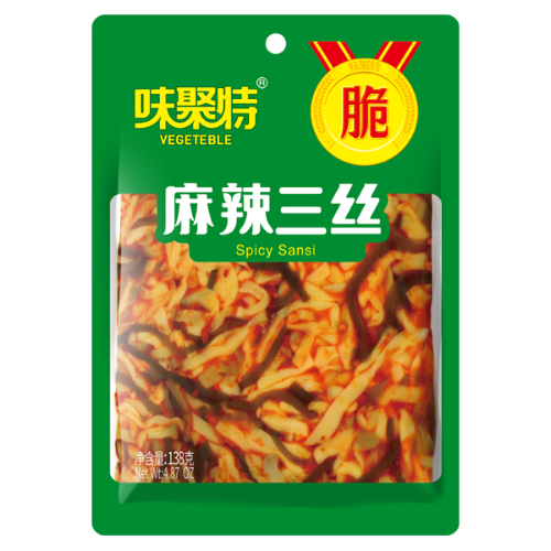 WJT Spicy Sansi - Large-味聚特麻辣三絲-138g-PRE659