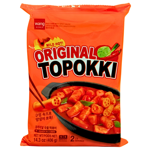 Wang Rice Cake with Hot Sauce (Original Tteobokki)-韓式辣味炒年糕-406g-INWA102