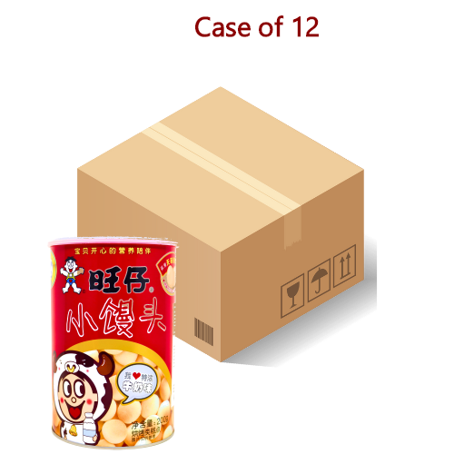 갤러리 뷰어에 이미지 로드, Want Want Mini Bun Milk Flavour-旺仔小饅頭特濃牛奶味-200g-BISWW205-12
