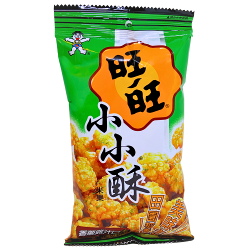 Want Want Mini Senbei Rice Cracker - Chicken-旺旺小小酥 - 香葱雞味-60g-BISWW121