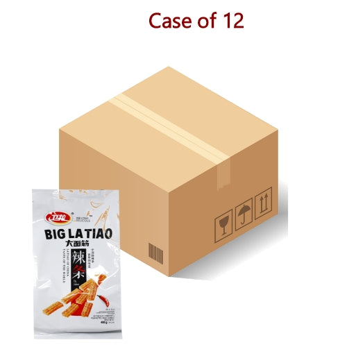 WeiLong Big La Tiao (Spicy Gluten Strips)-衛龍大麵筋-香辣味-400g-SNACWL204A-12