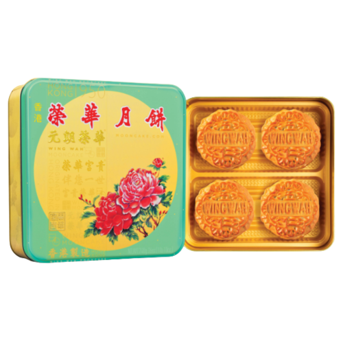 Wing Wah Assorted Nuts Mooncake-榮華純正伍仁月餅-740g-MOON110