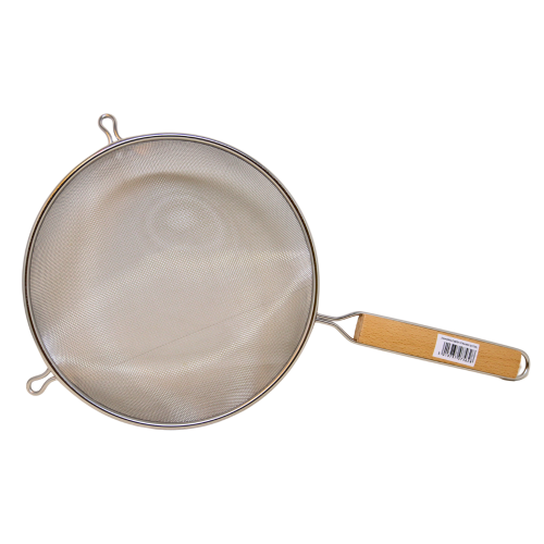 Wooden Handle Sieve with Fine Mesh 24cm-木柄咖哩隔 9.5"-1pcs-KITUT247