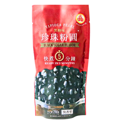 WuFuYuan Tapioca Pearl (Black)-五福圓黑珍珠粉圓-黑糖-250g-TAP104