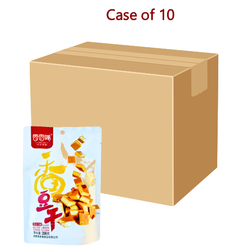 *XiangXiangZui Beancurd Assorted Flavour*-香香嘴豆干混合裝-206g-SNACXXZ402-10