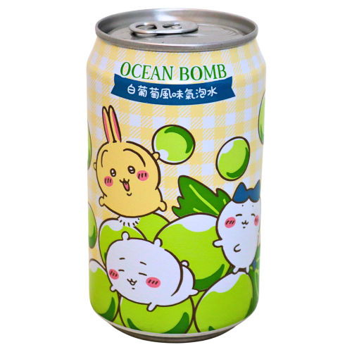 YHB Ocean Bomb Chiikawa Sparkling Water - White Grape-Ocean Bomb Chiikawa 氣泡水(白葡萄味)-330ml-DRIYHB108