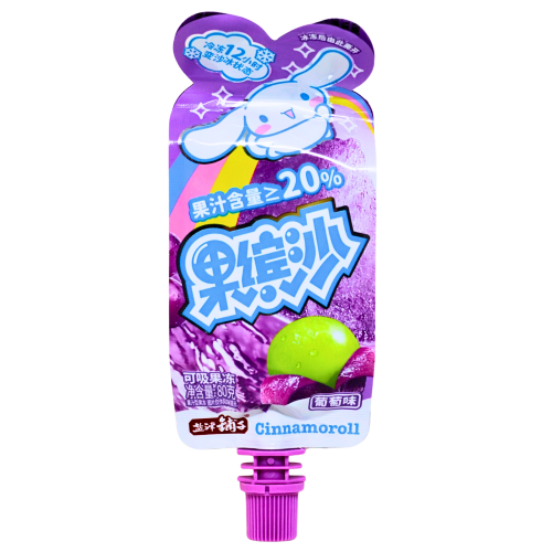 YJPZ Fruit Binsha Sucking Jelly (Grape Flavour)-鹽津舖子果凍（葡萄味）-80g-SNACYJPZ301