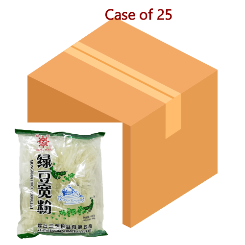 YS Thick Ribbon Vermicelli (L)-冠珠緑豆寛粉-400g-DNOOYS101-25