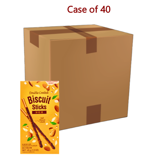 将图像加载到图库查看器中， YY Double Coated Chocolate Biscuit Sticks - Almond Crush-美味時刻果粒棒-巧克力杏仁味-45g-BISYY105-40
