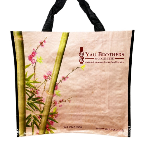 Yau Brothers Bamboo Shopping Bag-游記購物袋-竹子桃花圖-1pcs-CARY101